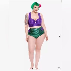 Hot Topic X Disney Women’s The Little Mermaid Ariel Bikini Size 1/L